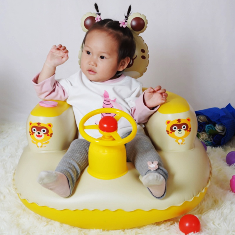 Kursi bayi sofa Tiup Baby Kursi Termurah Kualitas Import belajar duduk makan dan mandi kursi sofa bahan pvc sofa angin sofa angin anak karakter Bayi belajar duduk sofa termurah Kursi  musik