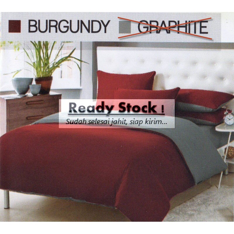 Sprei Polos Burgundy 160x200x25 cm