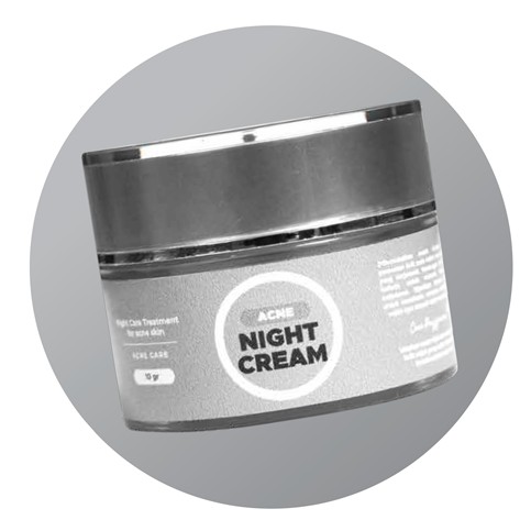 Acne Night Cream Benings Skincare by Dr Oky (Benings Clinic) Niacinamide, Retinol Molecular