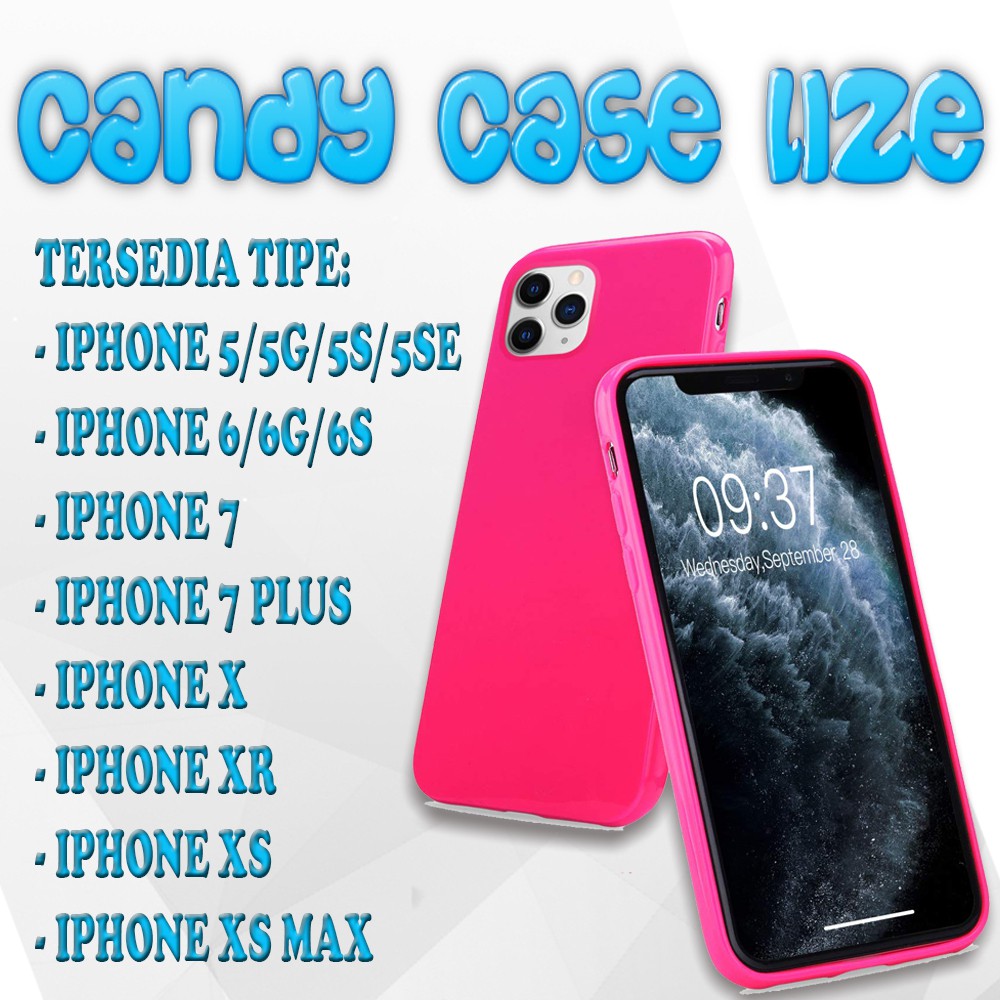 Lize Casing Silikon Untuk Iphone 5 6 6 Plus 7 7 plus X XR XS XS MAX Soft Case Cilicone Candy Case Kesing