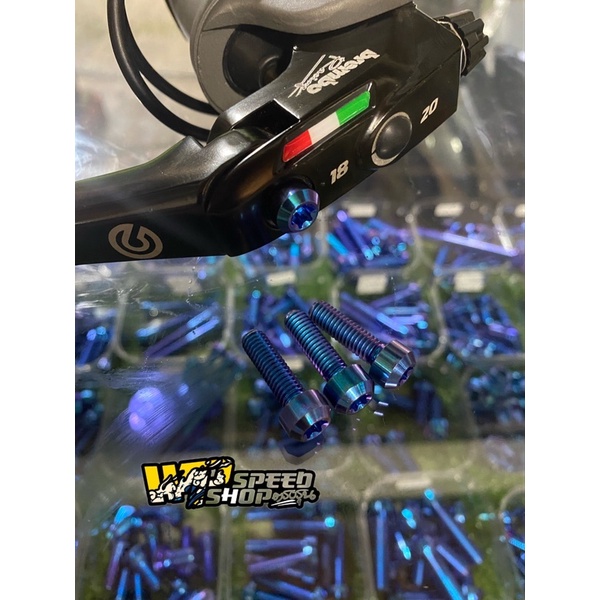 baut titanium untuk handel master rem brembo galespeed non accosato