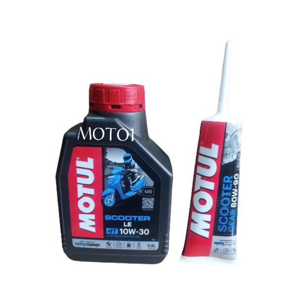 (Free Stiker) OLI MOTUL SCOOTER 0.8L DAN MOTUL SCOOTER GEAR 120ML - PILIH VARIAN