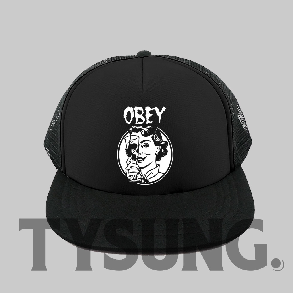 Topi Trucker Flat / Topi Jaring / Topi Snapback Trucker Hat Obey