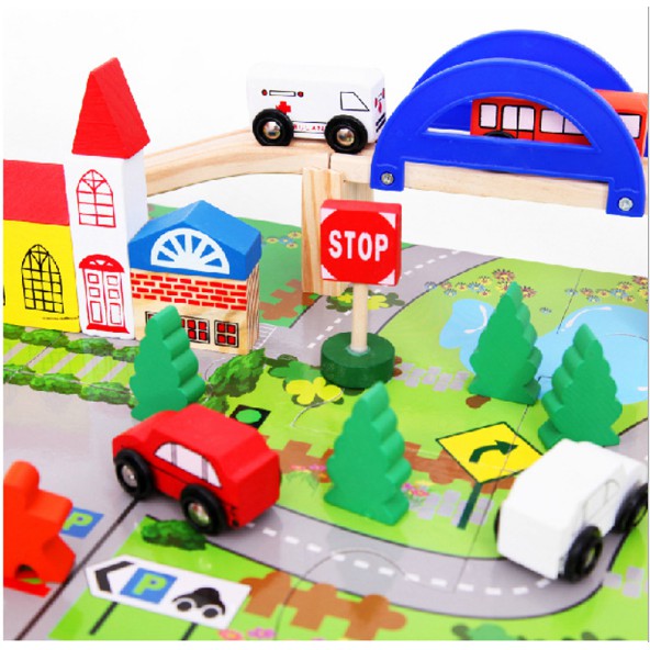 TweedyToys - Rail Overpass / Mainan Kereta Kayu