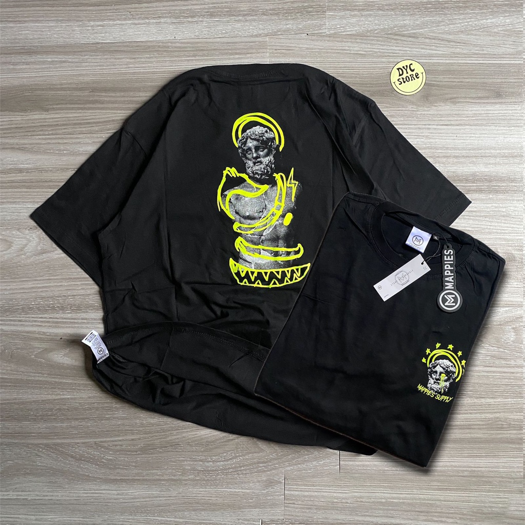 T-Shirt Kaos Distro Streetwear Original Mappies Spesial art Supply Kaos Oversize Hitam