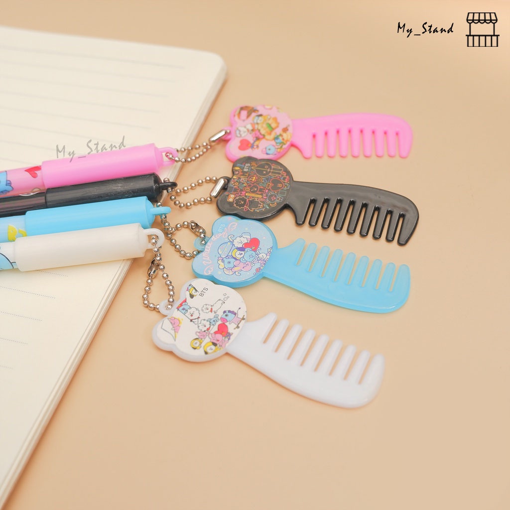 

Pena Gel Sisir BT Boy Band Korea FAMILY Pen Bolpen Pulpen Gelpen Campur Karakter Army Korea