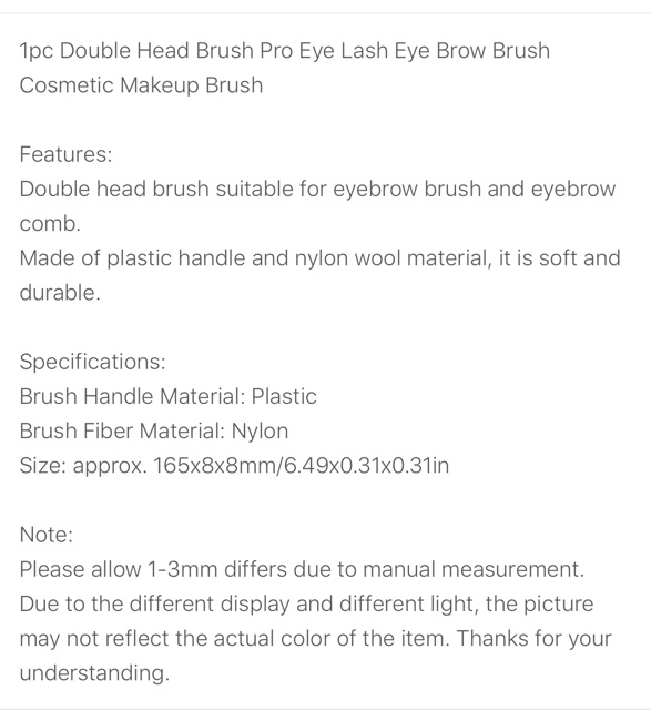 Maange Double Head Brush Pro Eye Lash Eye Brow Brush Cosmetic/mascara brush/kuas maskar/kuas alis