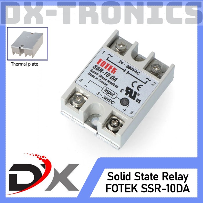 Fotek SSR-10DA Solid State Relay Fotek 10 Ampere SSR 10DA Amper