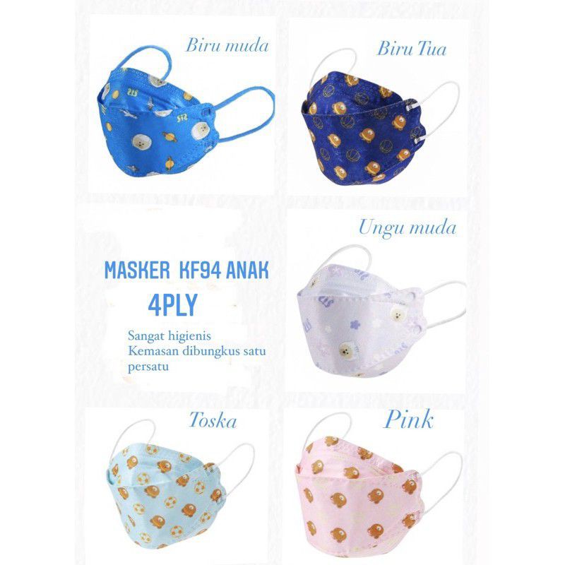 Masker KF94 anak motif per pcs