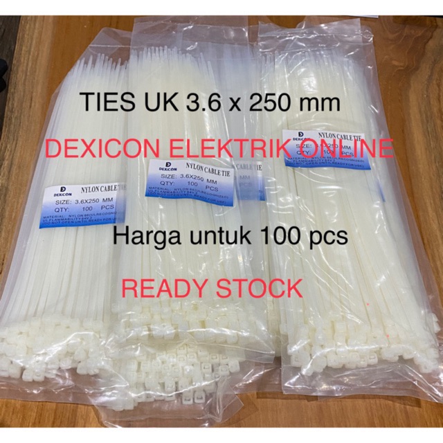 kabel ties 25 cm/cable ties/tali ties/kabel ties warna/kabel ties grosir/ties/kabel pengikat/Cv