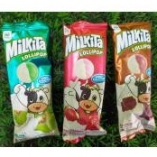 Milkita lollipop - Permen tangkai permen lolipop - rasa strober, coklat, melon