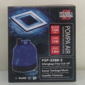 KANDILA PSP 2200Z WATERPUMP 1500 LPH POMPA AIR AQUARIUM 15 WATT POMPA CELUP DASAR AQUARIUM