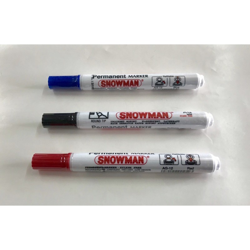 

SPIDOL SNOWMAN PERMANEN hitam, biru dan merah