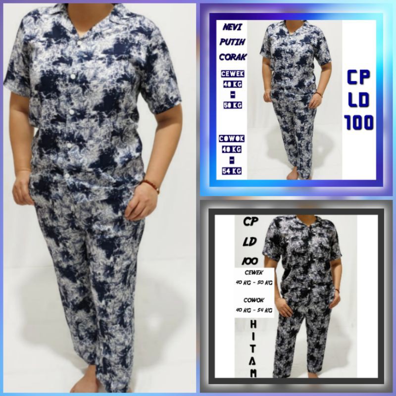 ONE SET RAYON VISCOSE DAILY SET SETELAN PAJAMAS