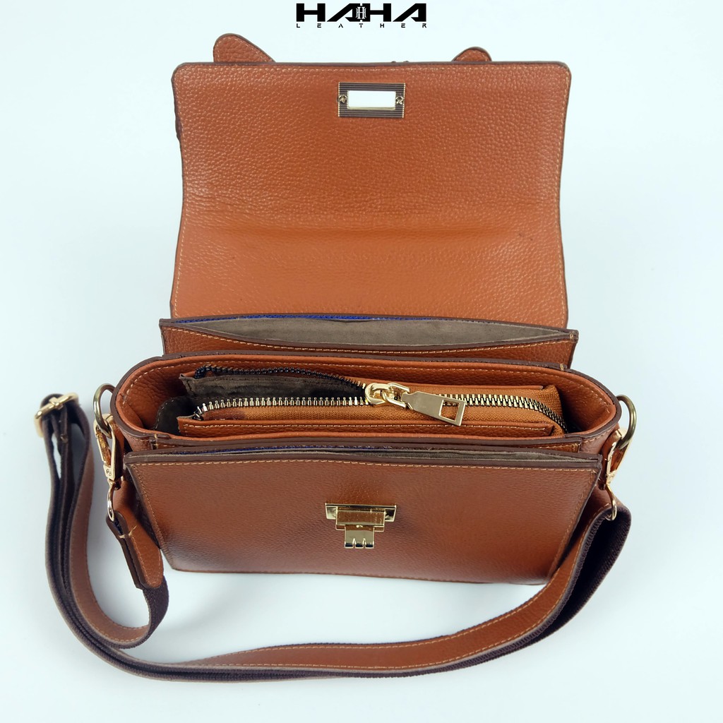 Slingbag LUNA Bahan Kulit Sapi Asli Exclusive Cewek Wanita Perempuan - Original Leather Sling Bag