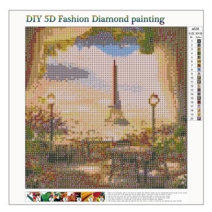 DIY Full Drill Diamond Painting - 5D Eifel View Stitch Kit