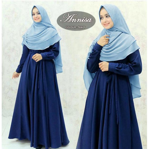 ANNISA SYARI - Gamis Syari Maxidress Terbaru Fashion Wanita Muslim Terkini Baju Pesta Maxmara Armani