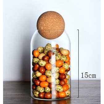 Toples Kaca Penyimpanan Makanan Glass Storage Jar Eleton  - E1