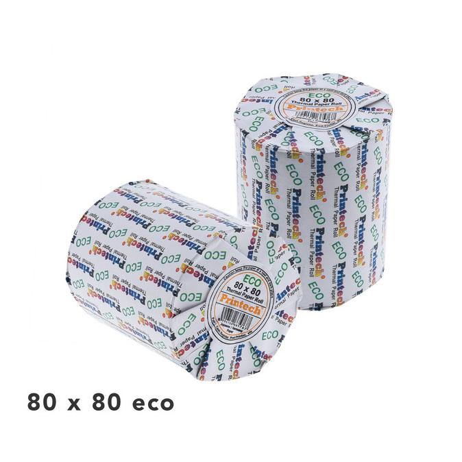 

PRINTECH Kertas Thermal Kasir 80x80 ECO ( Ekonomis ) 10 Roll 03020-2 Star Seller Termurah