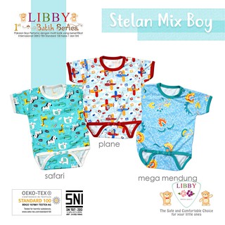 LIBBY Baju Kodok Segitiga  Jumper Pendek BATIK SERIES 