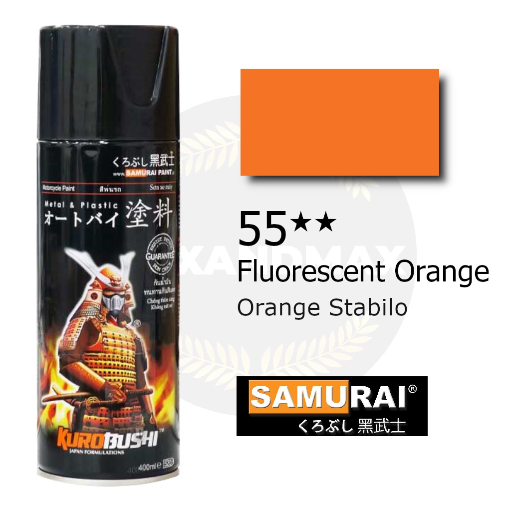 Samurai Paint Fluorescent Orange 55 Orange Stabilo 400 ml - Cat Semprot