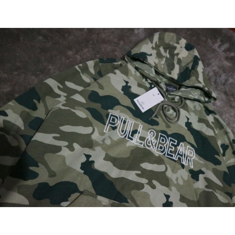 JAKET HOODIE PULL & BEAR ARMY UNISEX