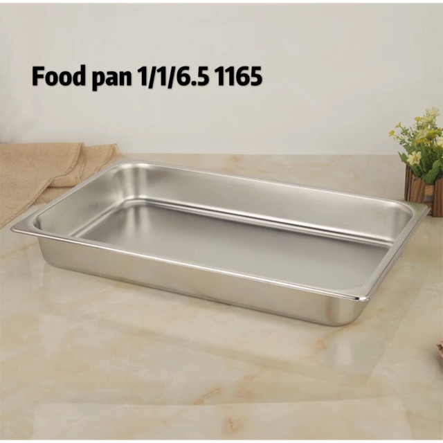 gastronom Food pan 1/1/ ke dalam 6.5cm wadah penyimpan 1165 stainless steel