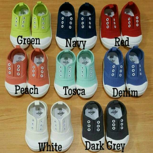 Sepatu anak perempuan laki-laki unisex casual shoes, sepatu tanpa tali