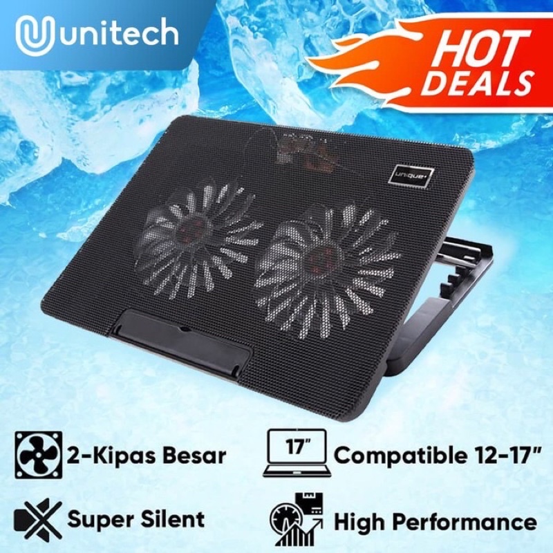 cooling pad unitech n 99 with stand laptop