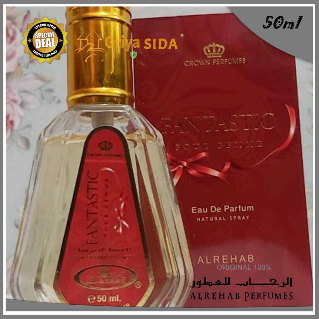 Parfum al rehab fantastic 50ml original minyak wangi alrehab spray aroma fantastic PROMO!