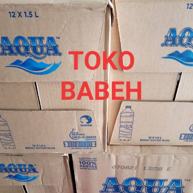 

AQUA 1500 ml x 12 botol GOSEND only