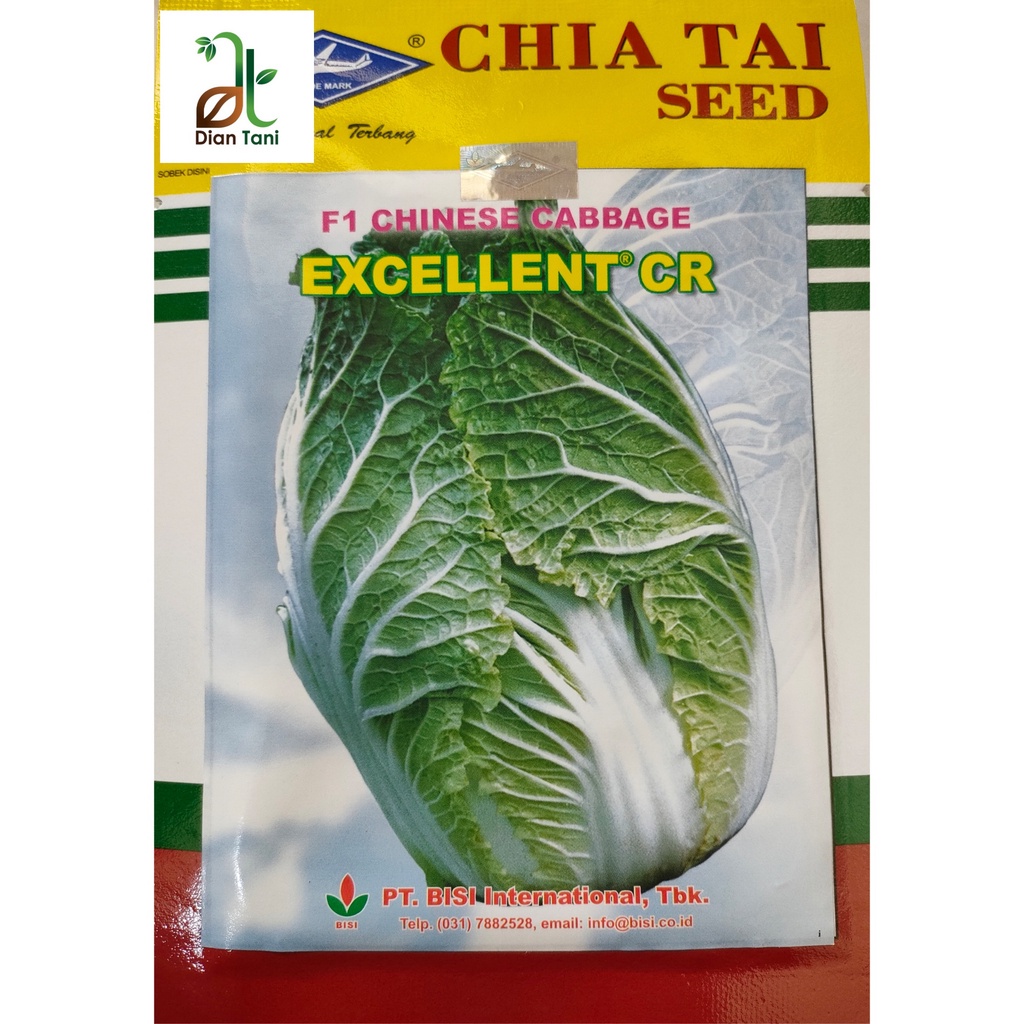 Benih sawi putih hibrida Excellent CR 10gr Cap Kapal Terbang