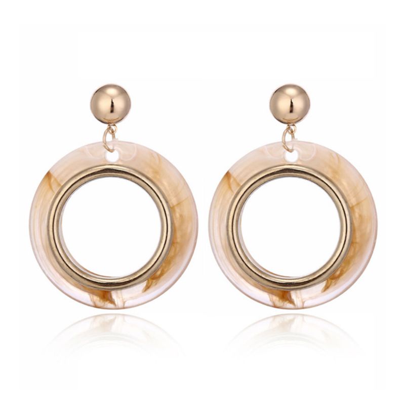 SIY  Acrylic Earrings Women Jewelry Round Vintage Dangle Fashion Charms Decorations