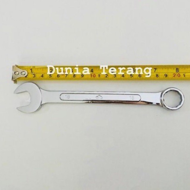 Kunci Ring Pas 18 mm - Kunci Kombinasi 18mm - Combination Spanner