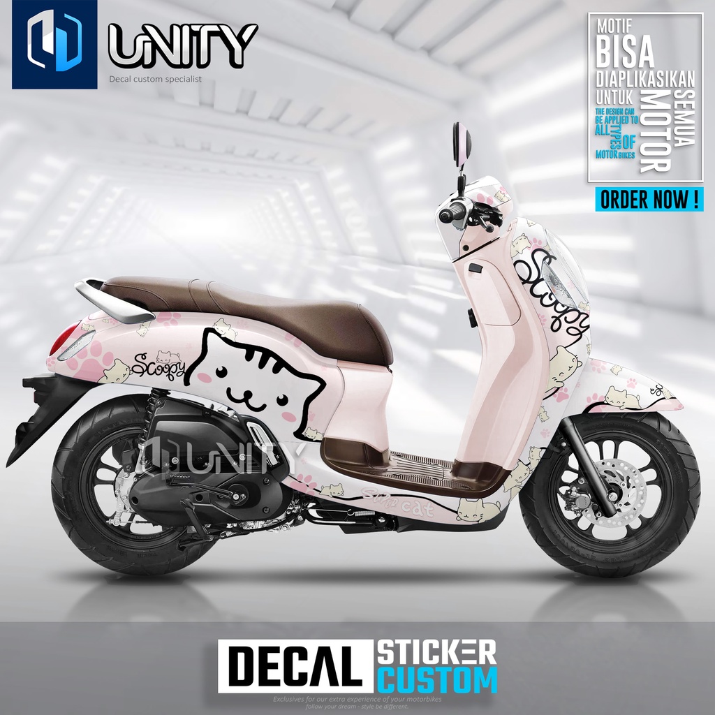 Decal Scoopy full body Dekal Sticker Kucing New Fi Baru 2021-2022-2023 Super cat ALL TYPE SCOOPY
