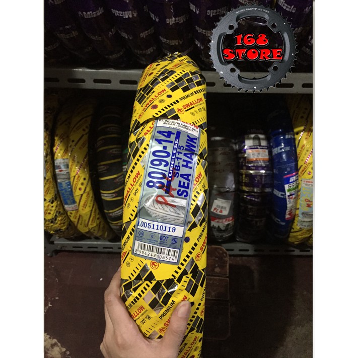 Ban Luar Swallow 80 90 Ring 14 Tubeless  Ban Swallow Tubeless Ring 14 80 90