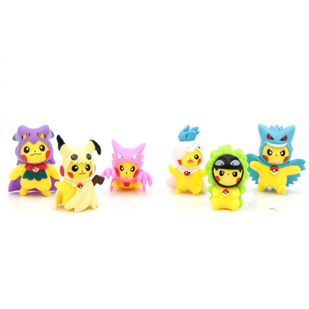 Needway Pokemon Anime Figure Patung Mainan Hadiah Koleksi Mainan Model Mainan PVC Dekorasi Kue Model Koleksi