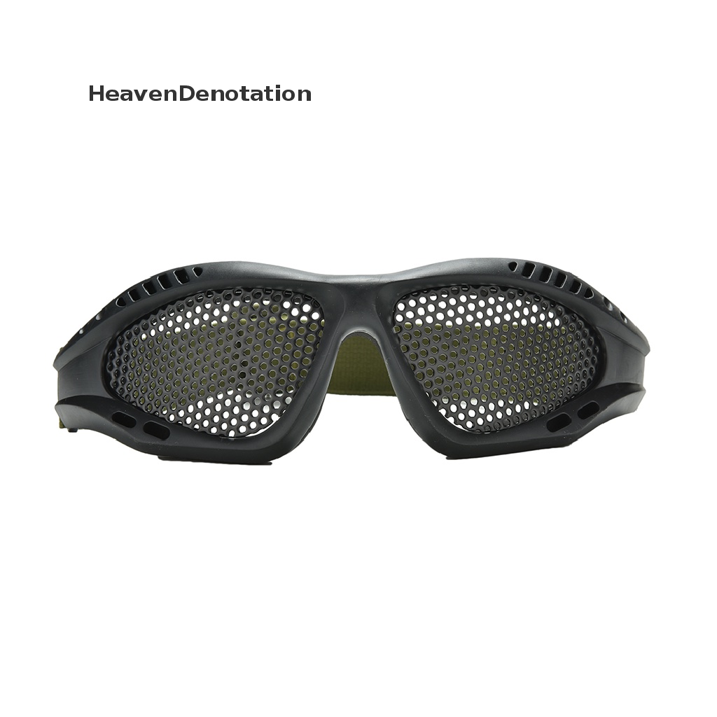 (Heavendenotation) 1pc Kacamata Goggles Mesh Metal Taktis Anti Kabut Untuk Paintball / Airsoft