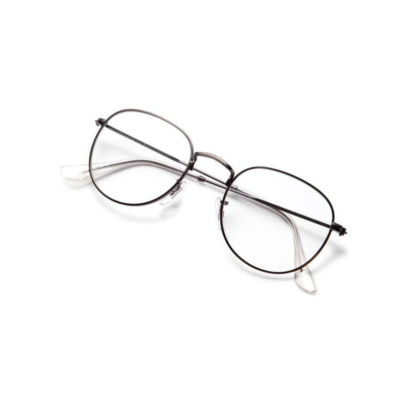 ACCG Kacamata Wanita Lensa PHOTOCROMIC Retro Vintage Metal Srame Eyeglasses Unisex