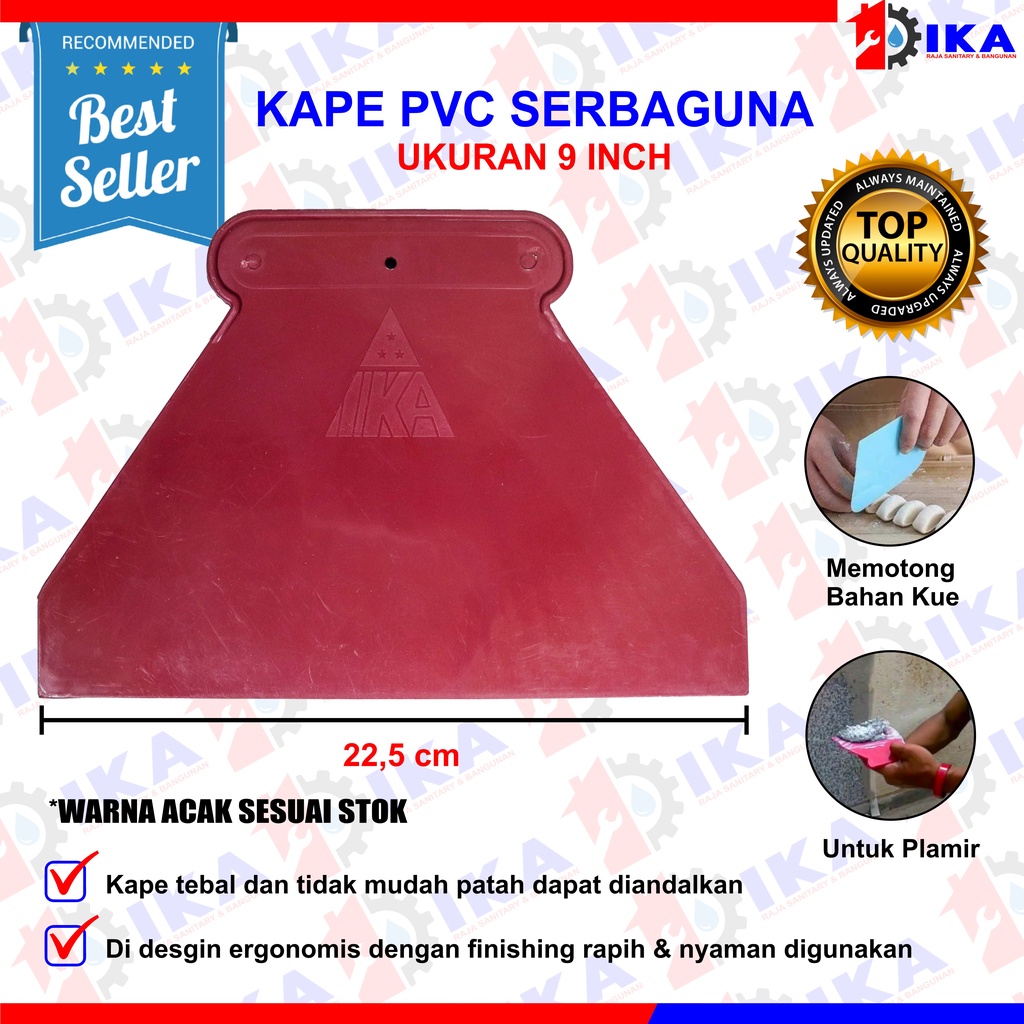 KAPE PLASTIK 5 7 9 INCH DEMPUL TEMBOK DENGAN KOMPON / SCRAPPER PVC KUAT BAGUS AWET FINISHING MULUS