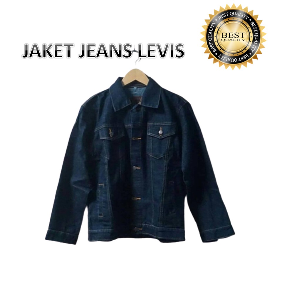 JAKET JEANS LEVIS PRIA BIOWASH KEREN PREMIUM 40; BIRU TUA  41; Bomber Sweater Hoodie H8H7