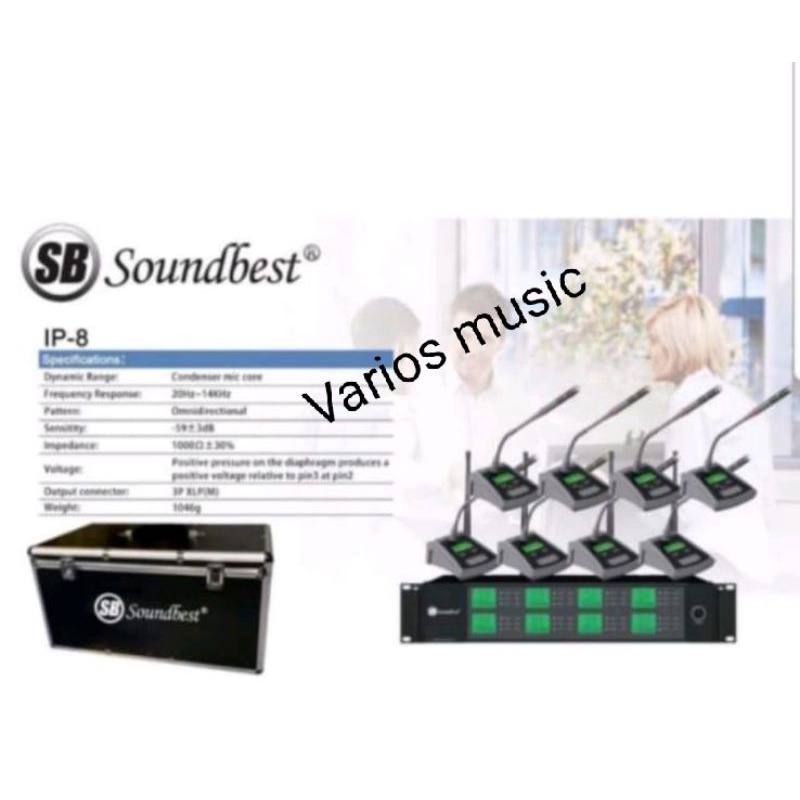 MIC WIRELESS MIC MEJA SOUNDBEST IP8 ORIGINAL MIC MEJA PODIUM 8 CHANEL
