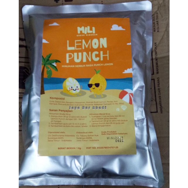 

BUBUK MINUMAN MILI LEMON PUNCH 1 kg