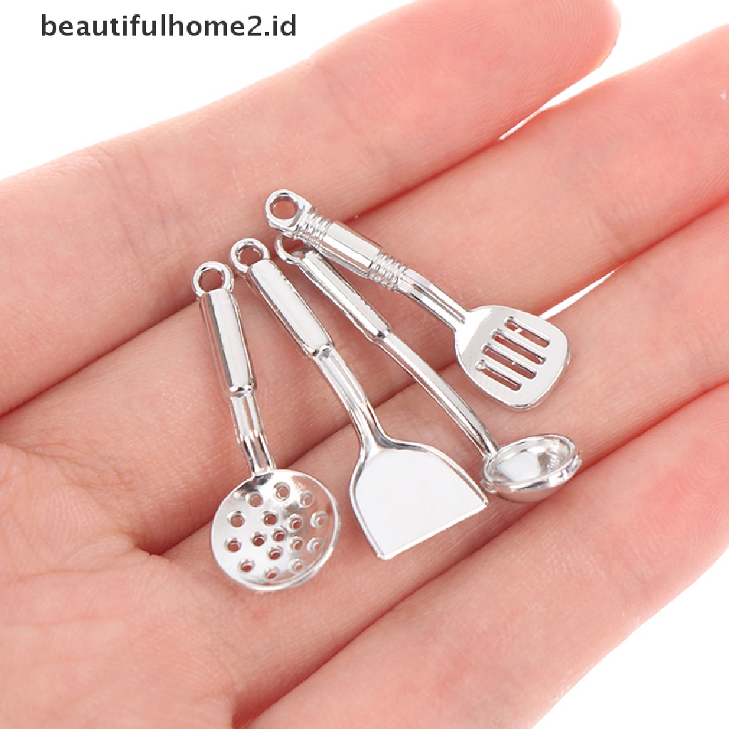 (beautifulhome2.id) 5pcs / set Mainan Miniatur Peralatan Masak Skala 1: 12 Untuk Aksesoris Rumah Boneka