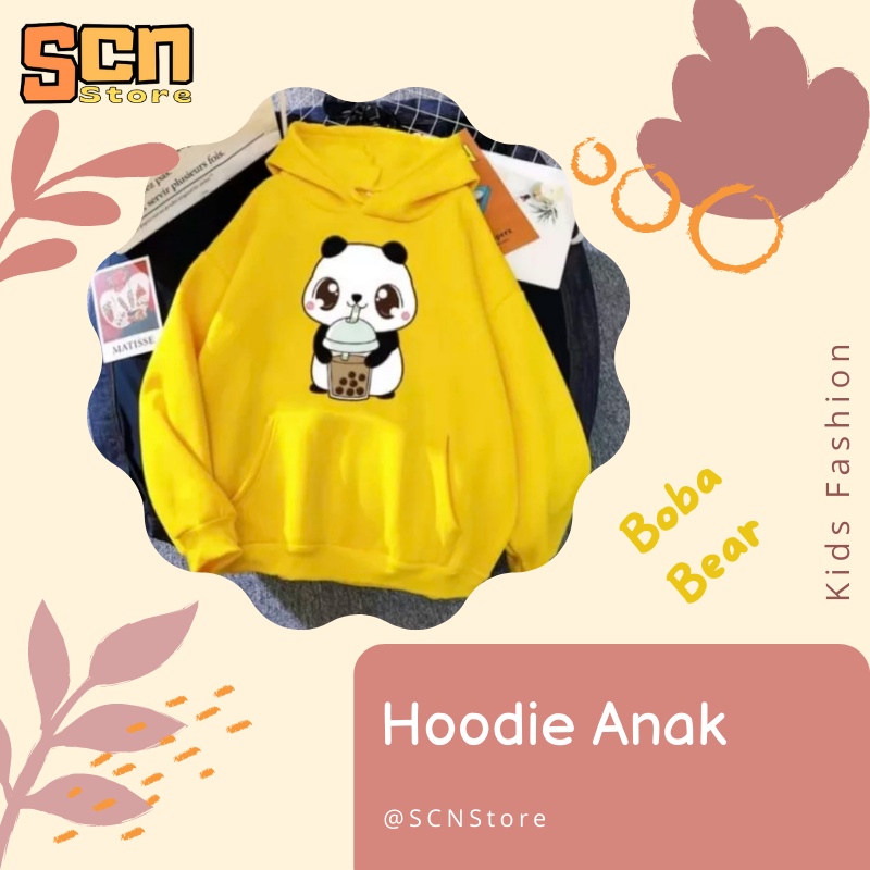 SCN STORE Hoodie Anak Usia 1-6 Tahun PANDA BOBA