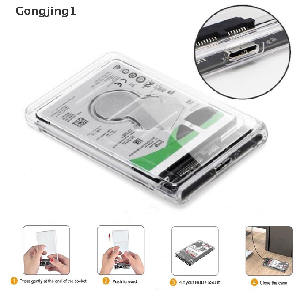 Gongjing1 Casing Hardisk Eksternal Hdd / Ssd 2.5 &quot;Usb 3.0