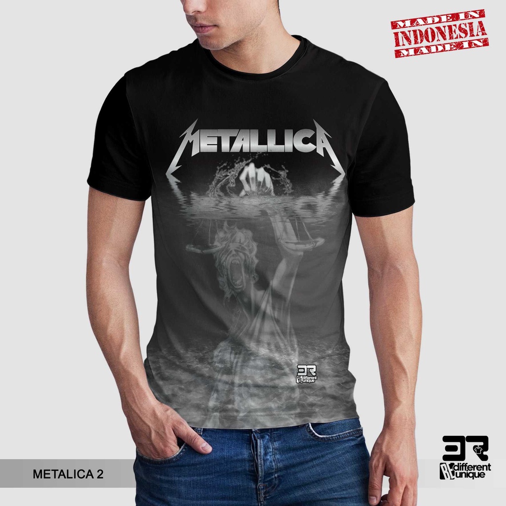 [ COD ] KAOS PRINTING GAMBAR MUSISI METALLICA 2 - BAJU DISTRO ORIGINAL GAMBAR GROUP BAND METAL PUNK 