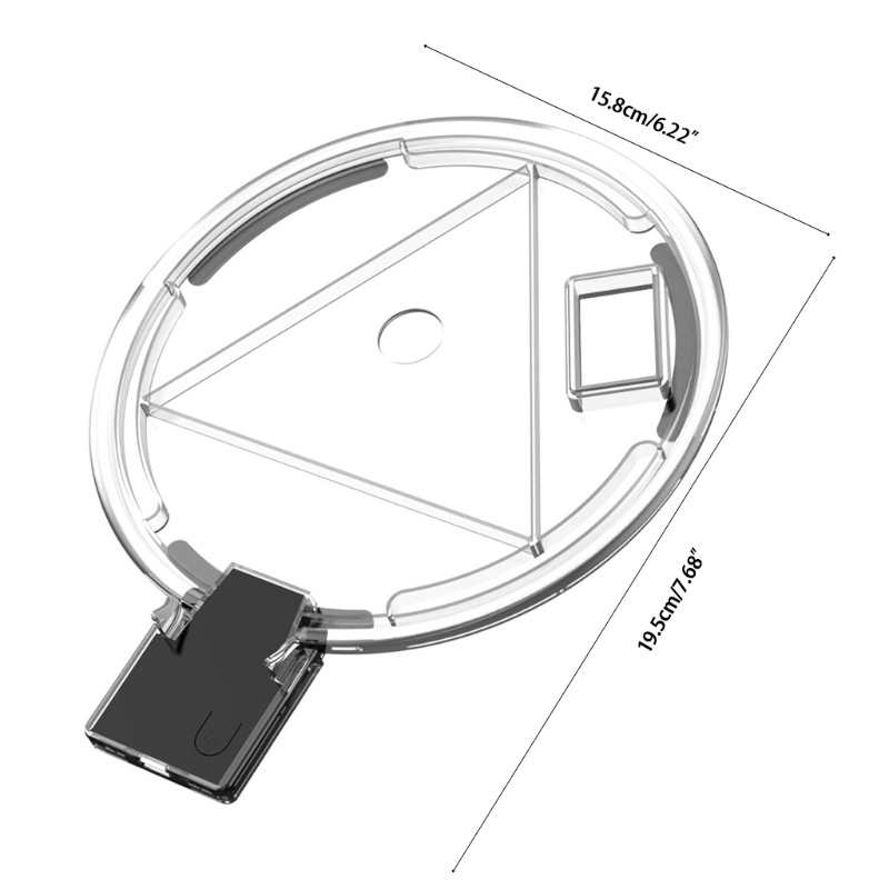 Btsg Stand Konsol RGB Adjustable, Alas Lampu Suasana LED Holder Vertikal Horizontal Station Dengan 4mode Cahaya Untuk Ga