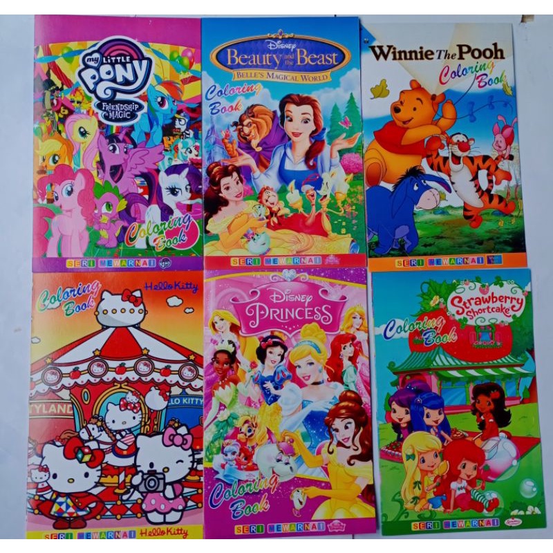 

Buku mewarnai / coloring book /Buku gambar Karakter