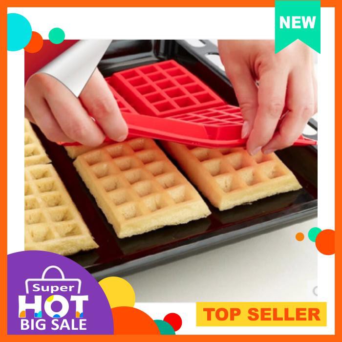 Cetakan Es, Puding, Coklat - Cetakan Silikon Wafel, Cetakan Wafel. Mold Kue Wafel, Cetakan Kue